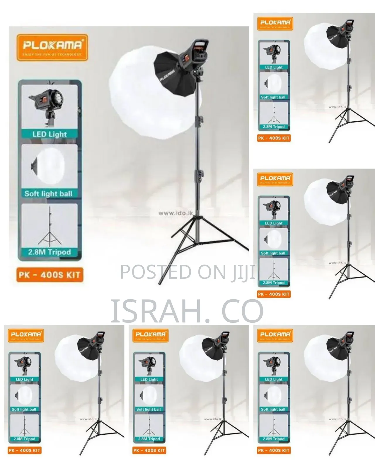 Plokama Full Kit Led Light,Soft Box , and Stand
