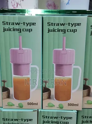 500ml Portable, Usb-Rechargeable Straw-Type Juicing Cup