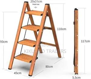 4 Step Ladder,Aluminum Lightweight Folding 4 Step Stool