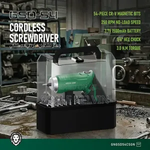 Green Lion 54pcs 25mm Cordless Screwdriver Set 3.7v 1500mah 25mm