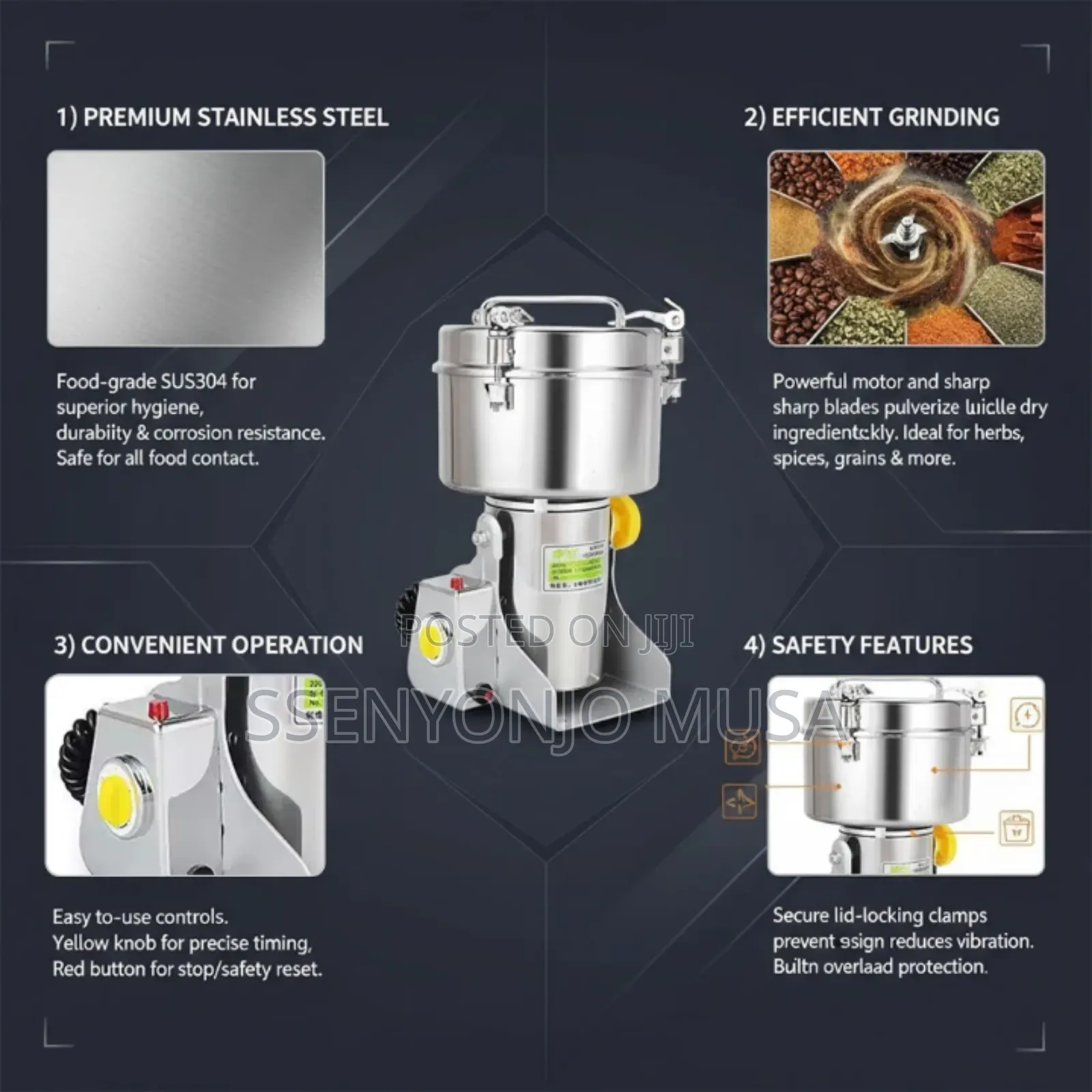 Silver Crest Powder Grinder - 200w, 1000g