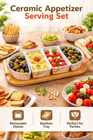 Ceramic Appetizer Serving Set
