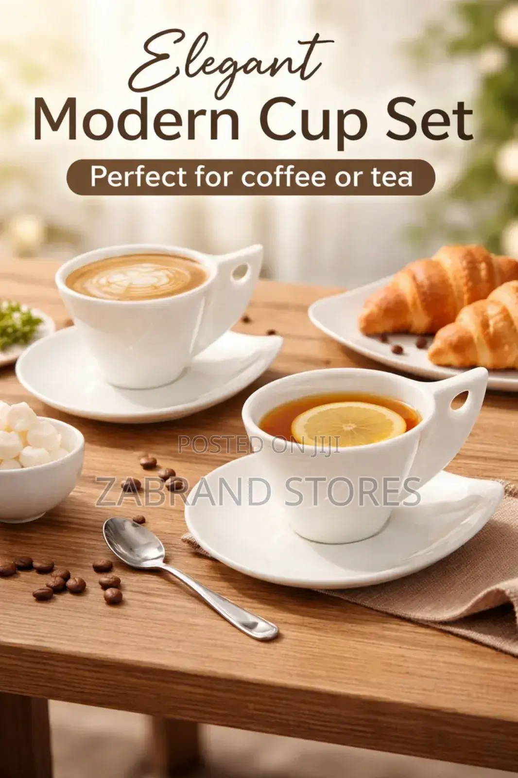 Modern Cup Saucer Set 12pcs