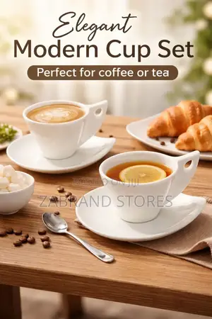 Modern Cup Saucer Set 12pcs