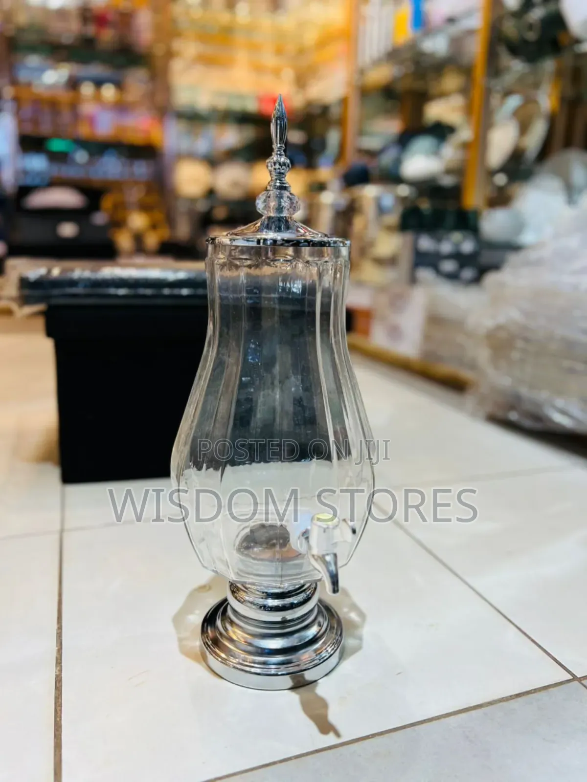 European-Style Glass Beverage Dispenser - 6l