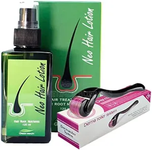 Green Wealth Neo Hair Lotion for Hair Loss Treatment Derma Roller