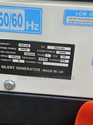 10kva Perkins Disel Generator