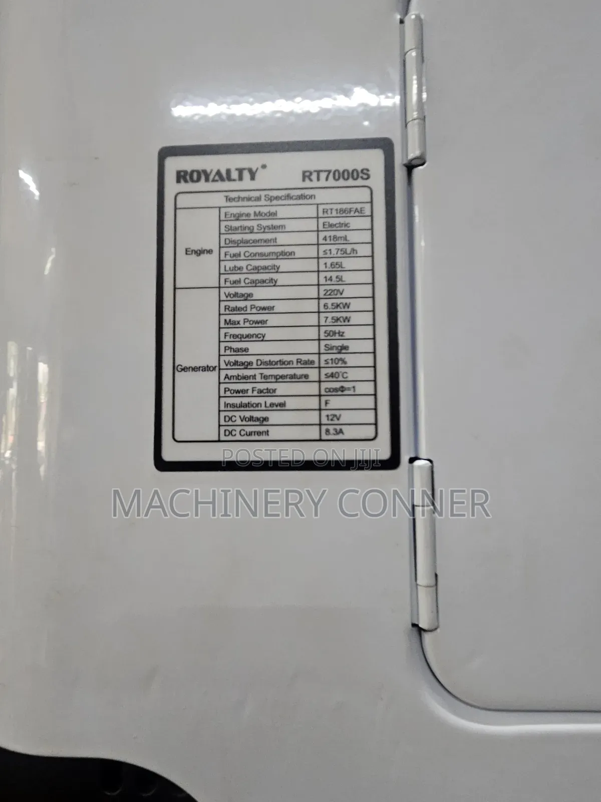 7. 5kva Silent Disel Generator Royality