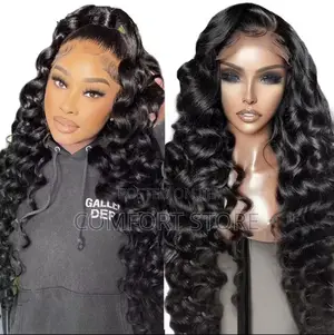 13*4 Styled Body Wig 30 Inch Black Human Hair Wig