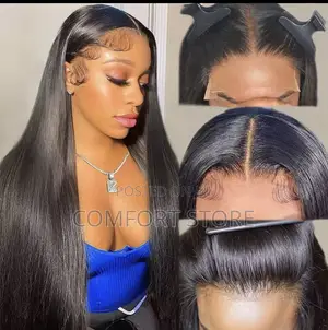 13*4 Straight 32 Human Hair Wig Black