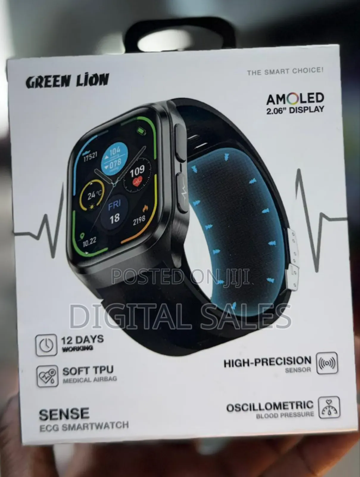 Green Lion Sense Ecg (High Precision Sensor, Oscillametric