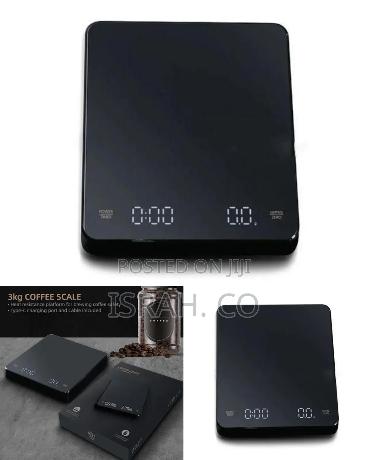 Precision Digital Coffee Scale With Integrated Timer - Multicolor