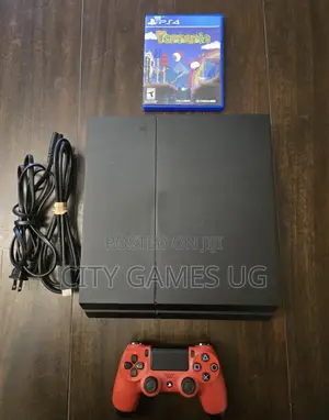 Sony Playstation 4 Console With Controller Games and Wires Tested