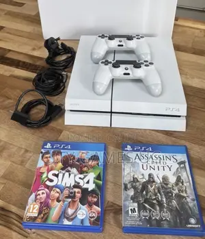 Sony Playstation 4 Original White 500gb - Two Controllers,Wires,Games