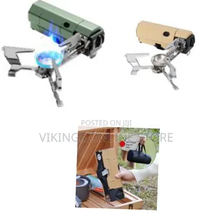 Portable Camping Foldable Outdoor Gas Stove With Storage Bag Windproof