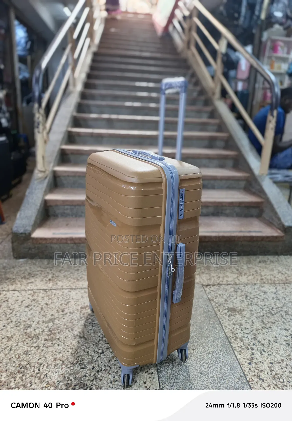 Exotic Plastic Suitcases. Medium Size
