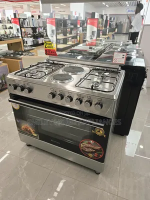 90cm by 60cm Blueflame 6 Burner Electric Cooker Oven With Rotisserie