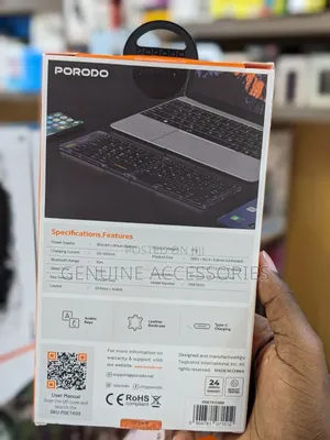 Porodo Crystal Shell Wireless Keyboard