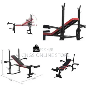 Home Gym Multi-Position Adjustable Weight Bench Press With Leg