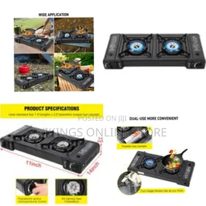 Boma Propane Camping Stove 2 Burners Portable Camping Stove Double
