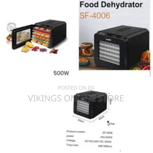 Sonifer 6 Layer Fruits Food Dehydrator Dryer - Black
