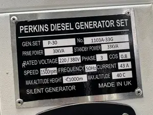 Perkins 20kva Diesel Generator