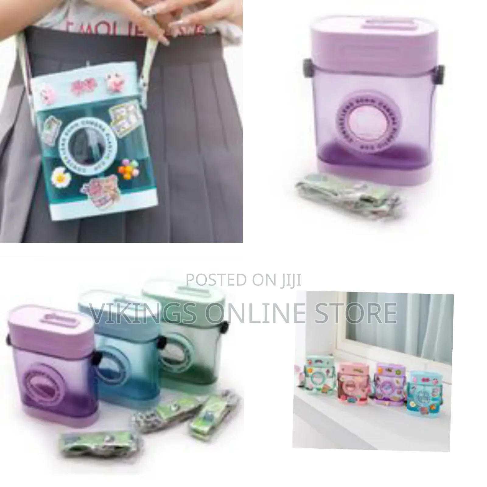Camera Water Bottle Bpa Free Creative Rectangle Plastic Water Cup