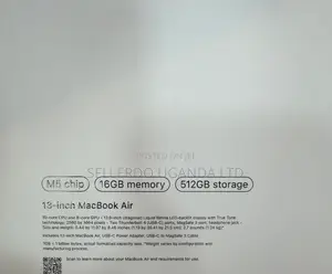 New Laptop Apple MacBook Air 16GB SSD 512GB