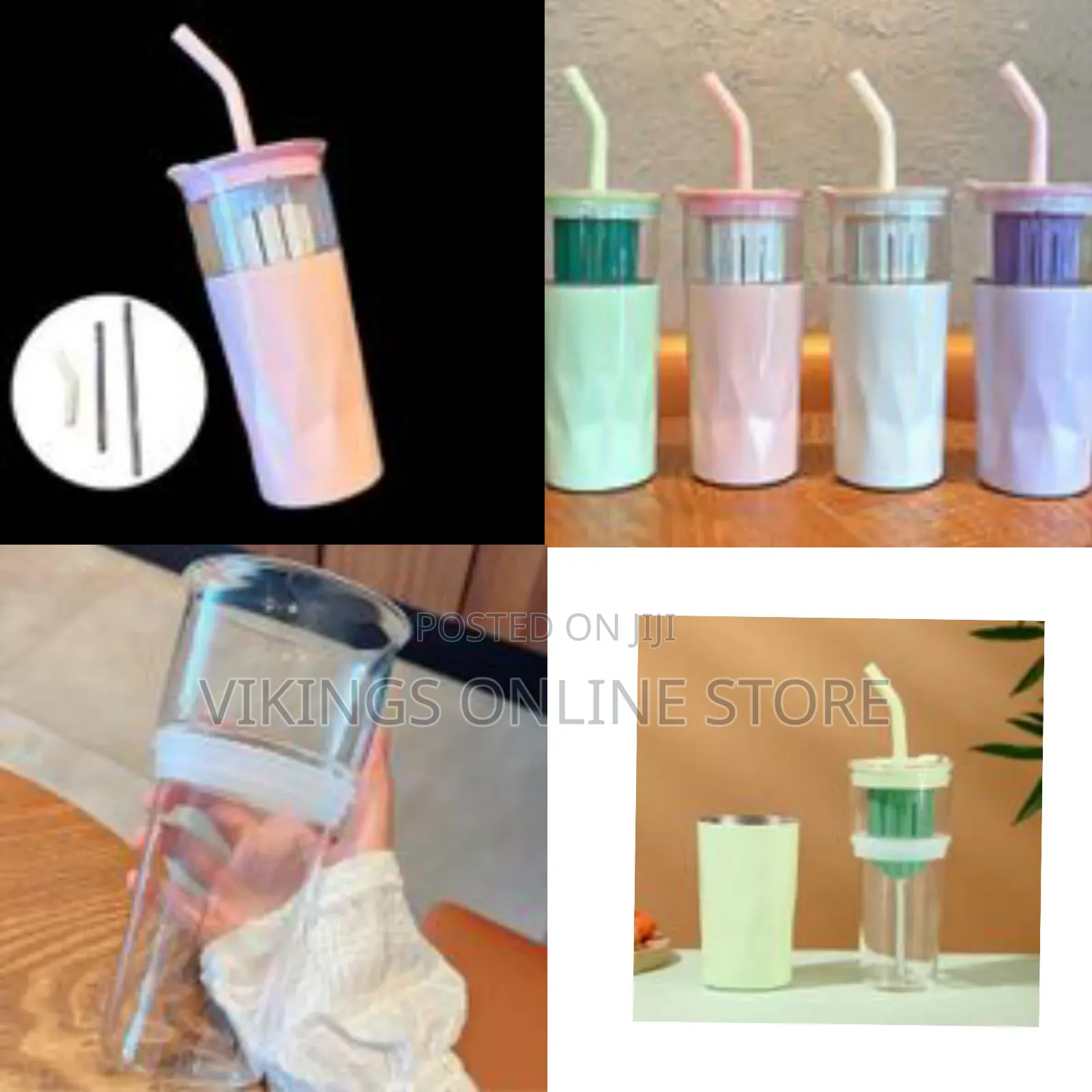Multipurpose Cup With Glass Liner, Stainless Steel Convenient Coffee