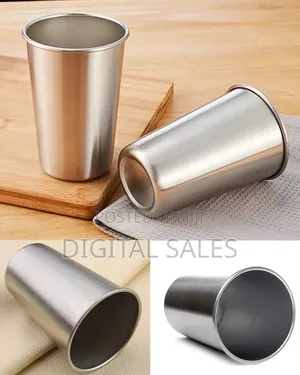 12 Pack 200mlsstainless Steel Pint Cups Water Glass