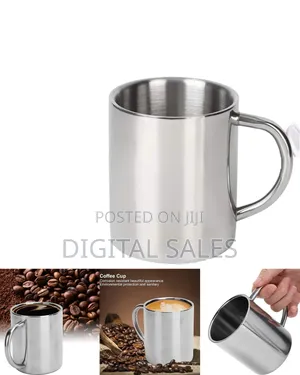12 Pieces Double-Walled Stainless Steel Travel Coffee Mug