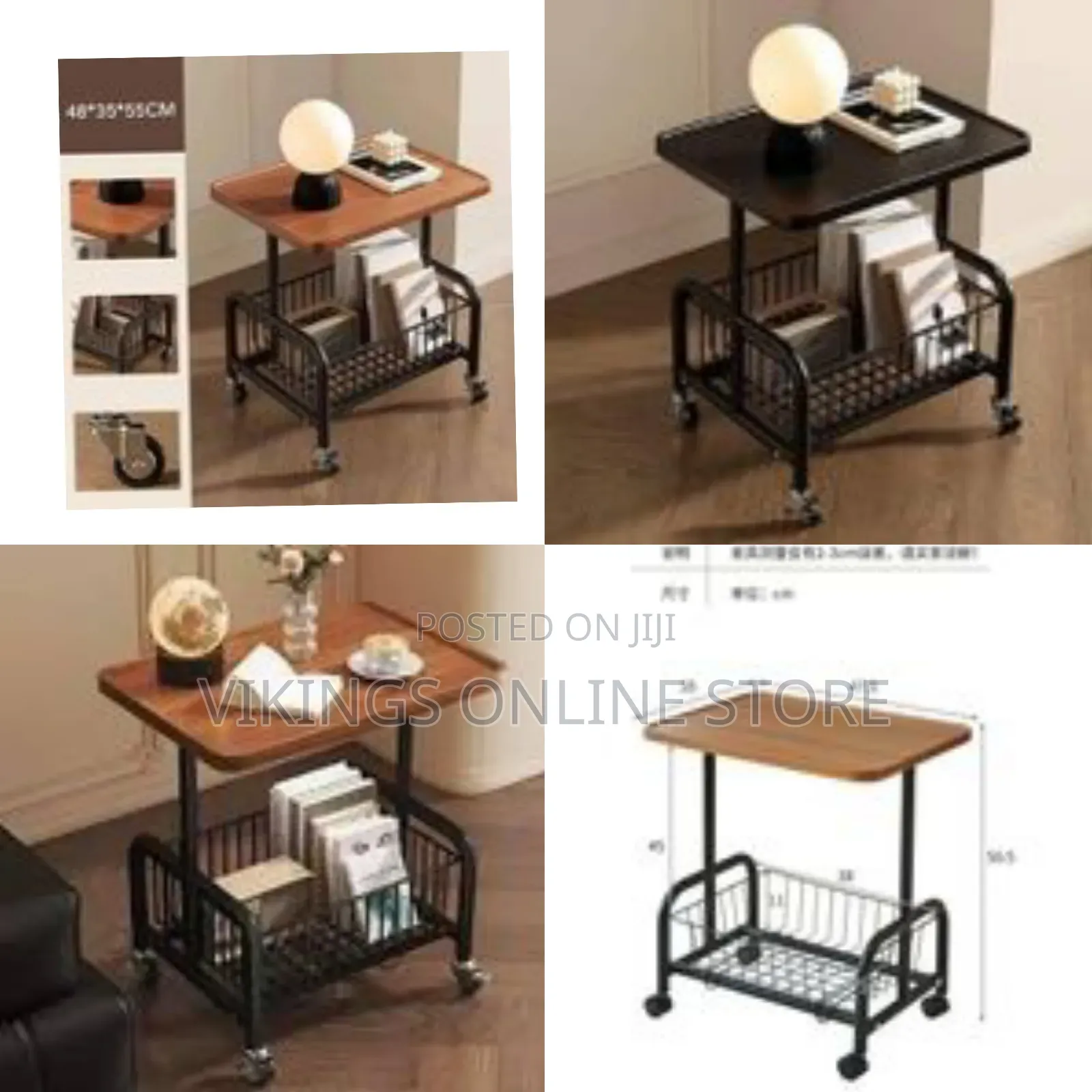 Armrest Side Stand Movable Home Small Coffee Table Built-in Nightstand