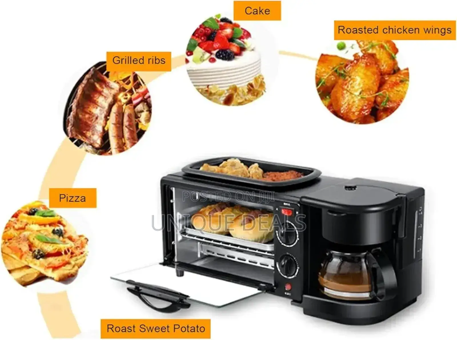 Hoffman 3in1 Electric Breakfast Maker