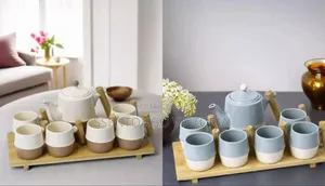 8pc Ceramic Tea Pot