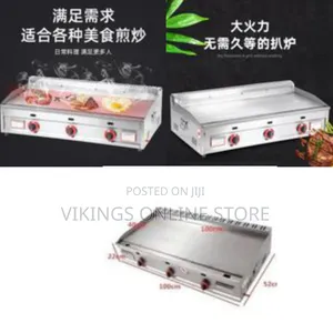 Commercial Stainless Steel Portable Flat Top Grill Propane Gas