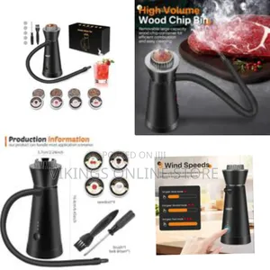 Smoke Infuser Food Drink Cold Smoke Gun Generator Bar With Lighter