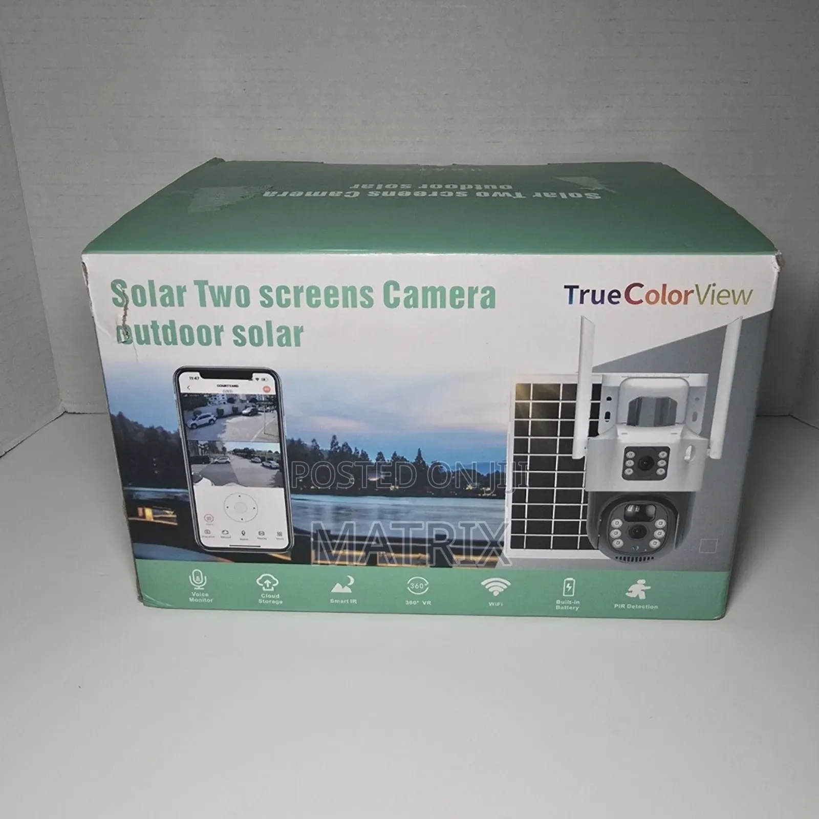 4g Dual Lens Solar CCTV Camera Outdoor True Color View