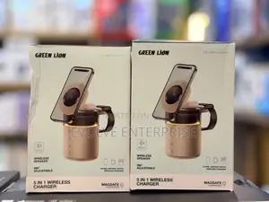 Green Lion 5in1 Wireless Charger With Integrated Bluetooth Speaker