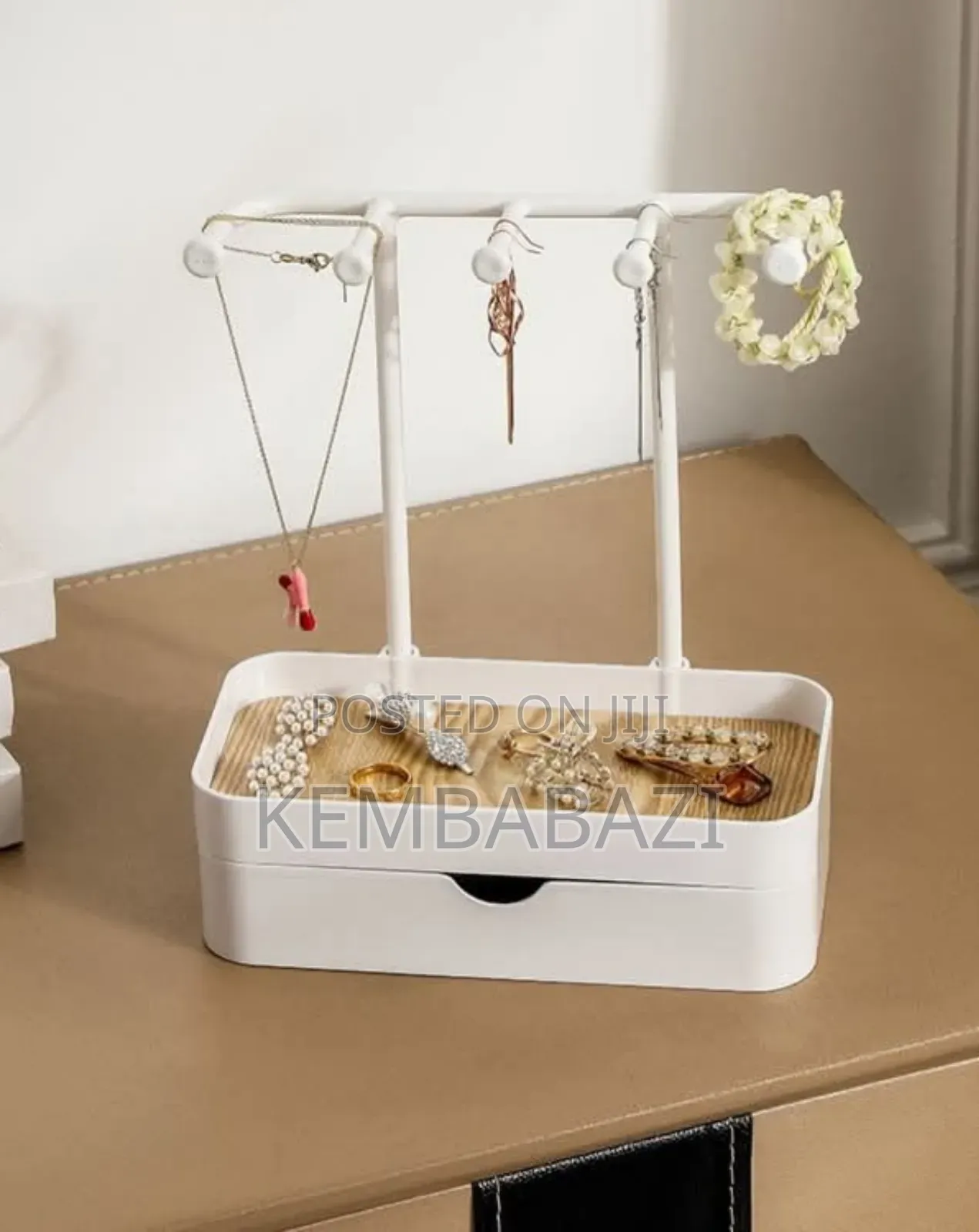 Jewelry Organizer Stand With a Drawer
