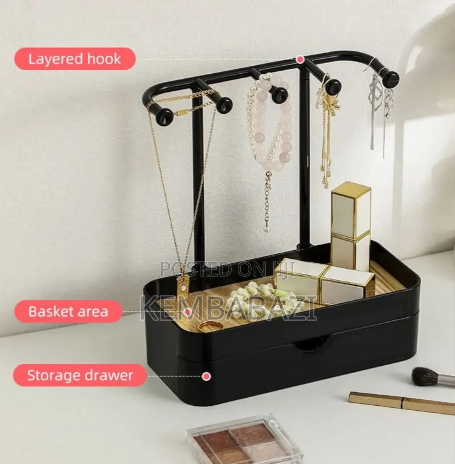 Jewelry Organizer Stand With a Drawer