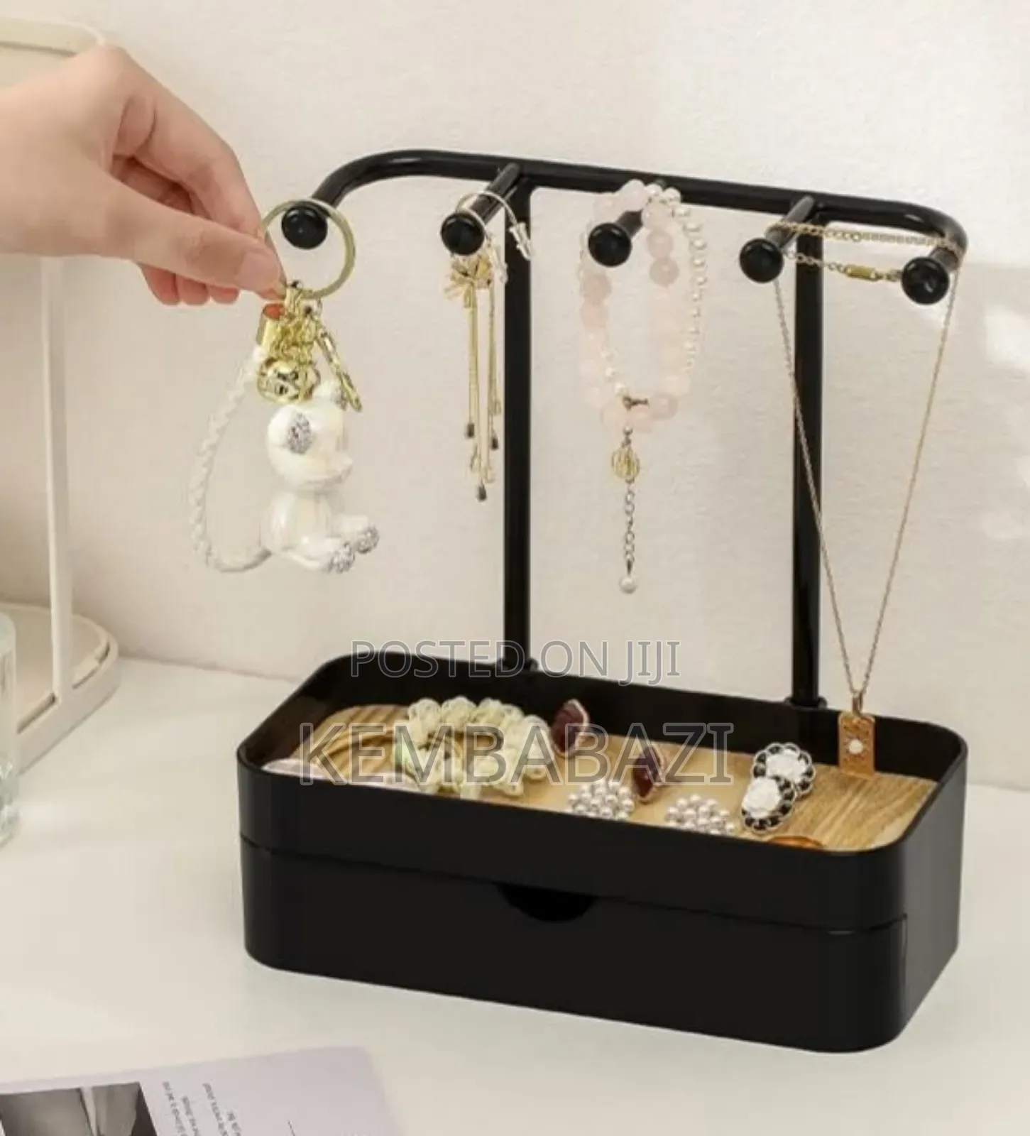 Jewelry Organizer Stand With a Drawer