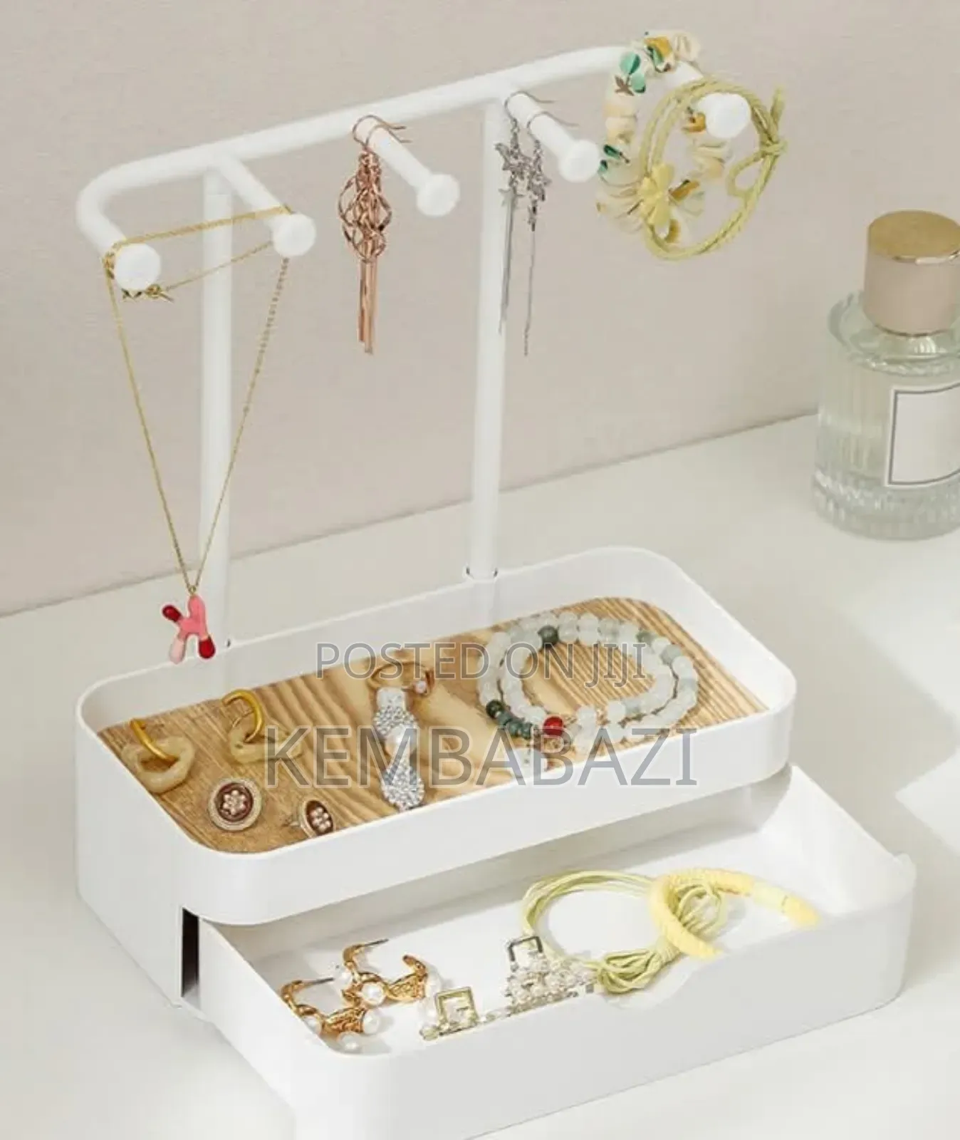 Jewelry Organizer Stand With a Drawer