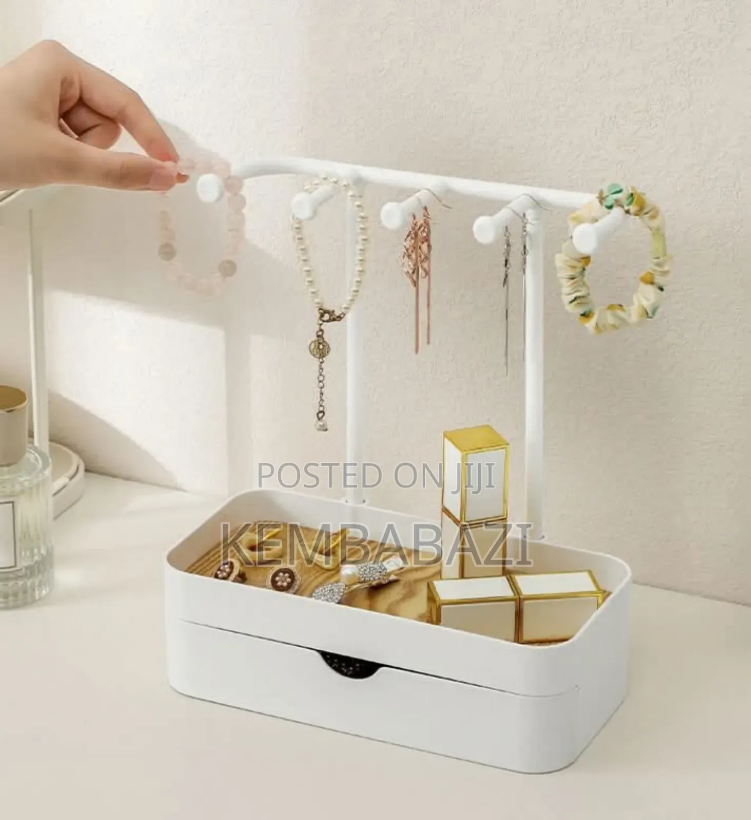 Jewelry Organizer Stand With a Drawer