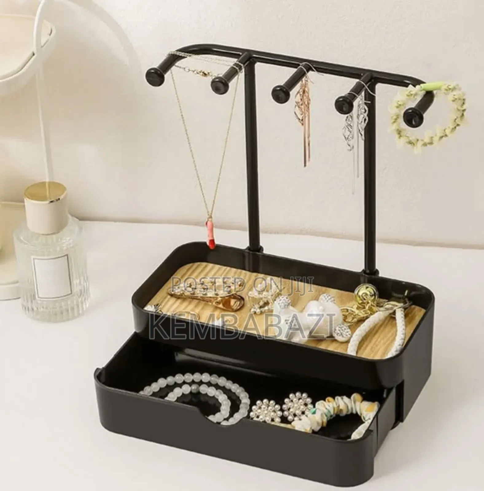Jewelry Organizer Stand With a Drawer