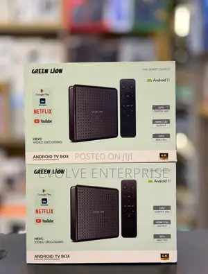 Green Lion Android Tv Box With Remote Control