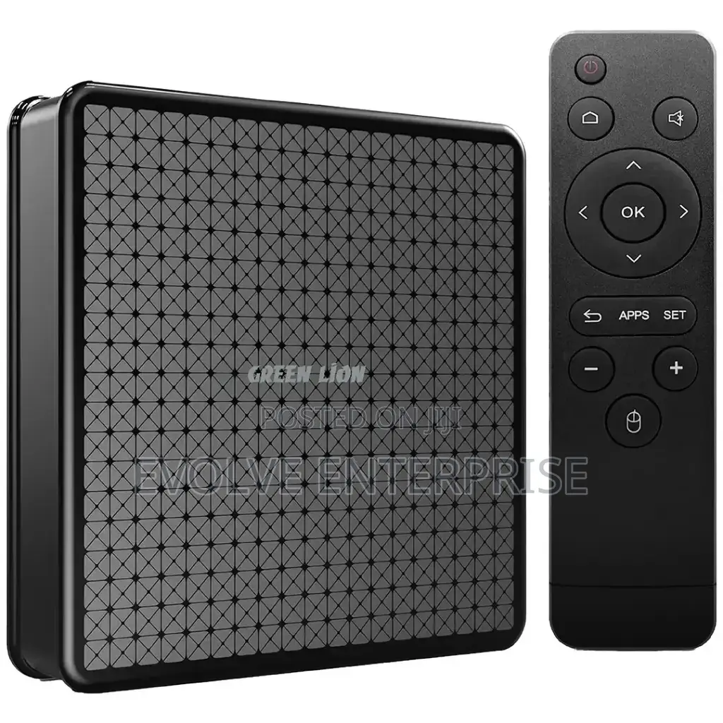 Green Lion Android Tv Box With Remote Control