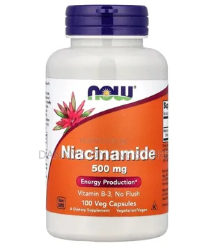 Now Foods Niacinamide ( Vitamin B-3), 500mg, 100 Veg Capsules