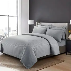 Striped Zip Cotton Duvetcovers Sets