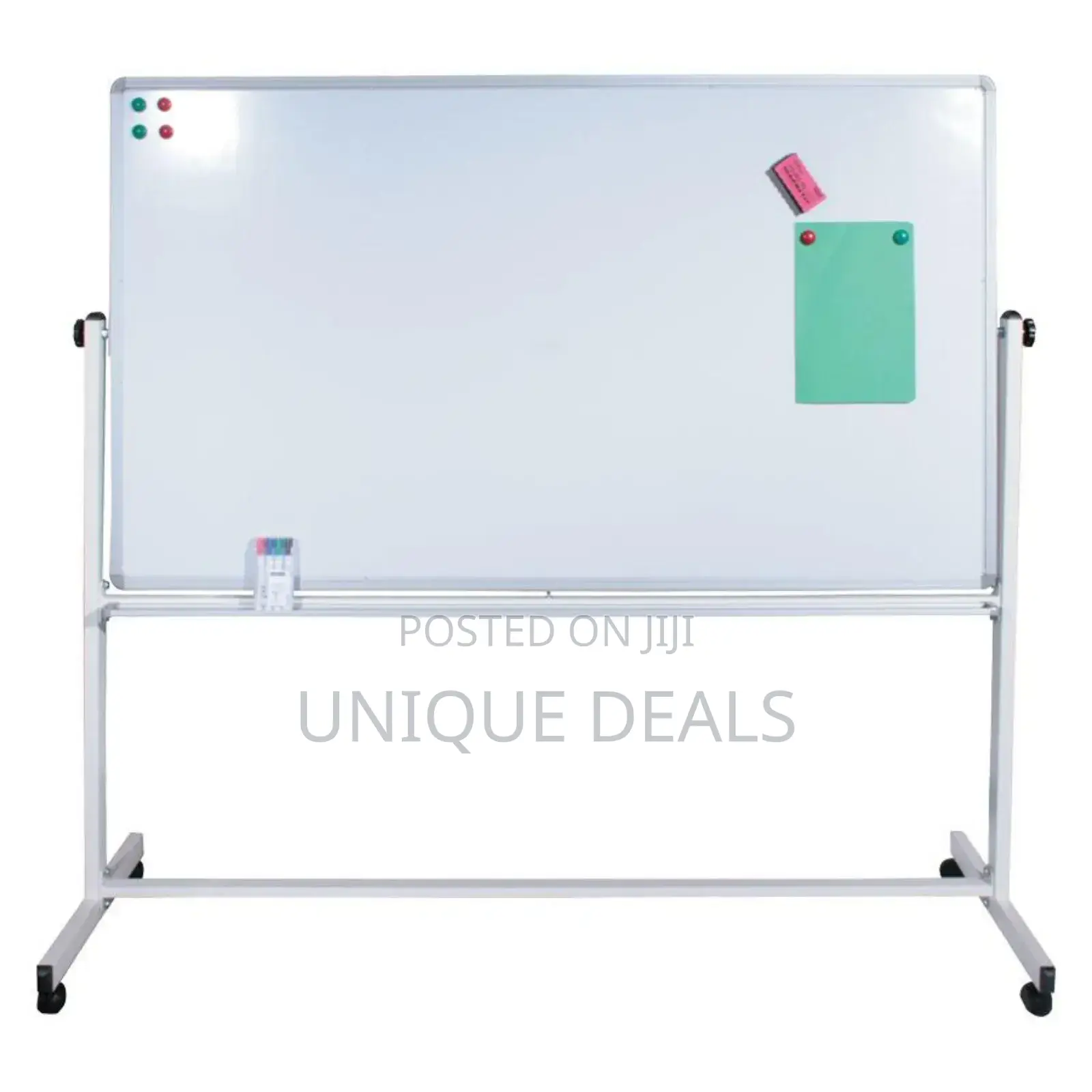 90x180cm Magnetic Whiteboard With Adjustable Markers and Eraser