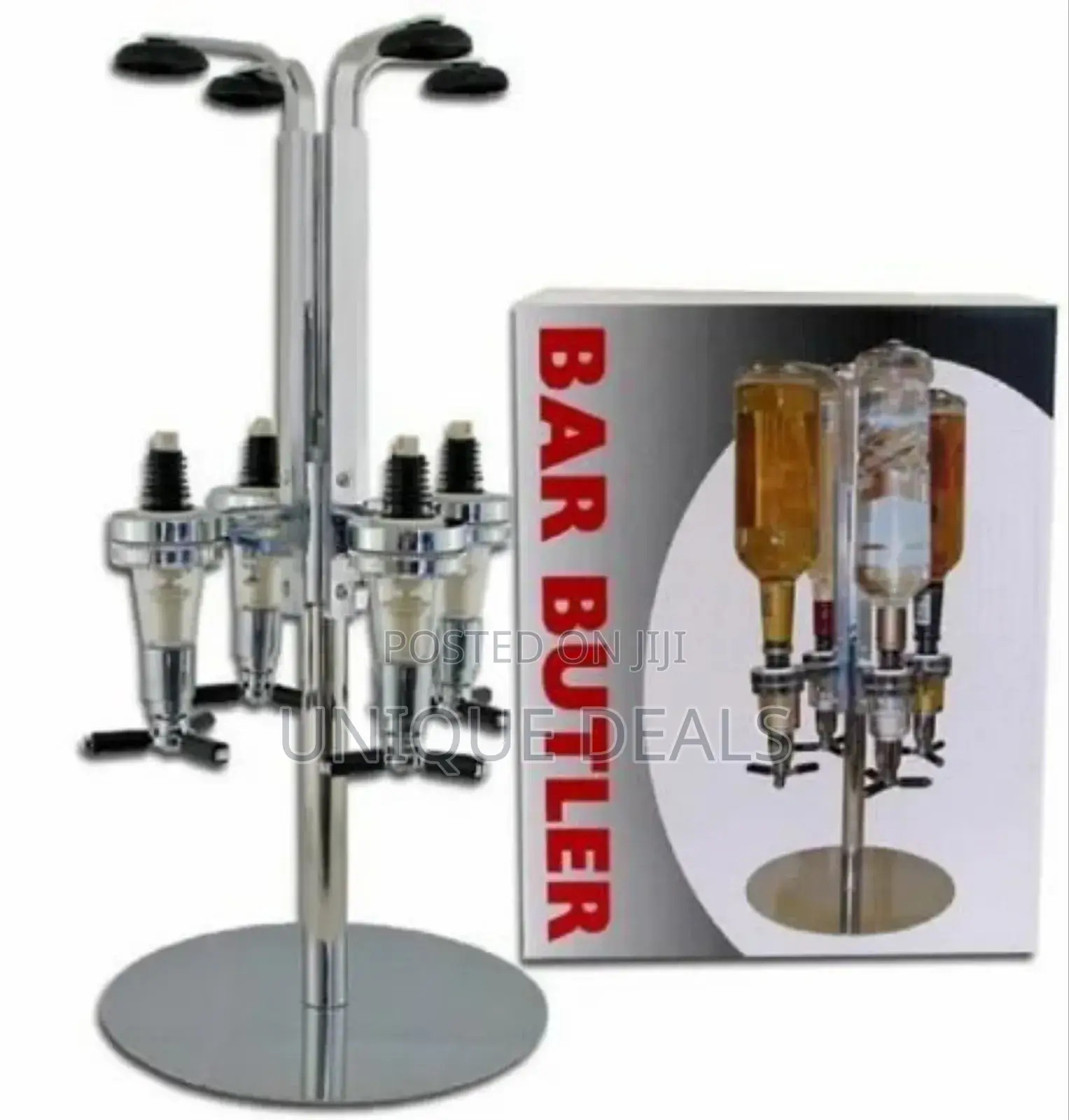 4 Bottle Bar Countertop Bar Butler Liquor Dispenser